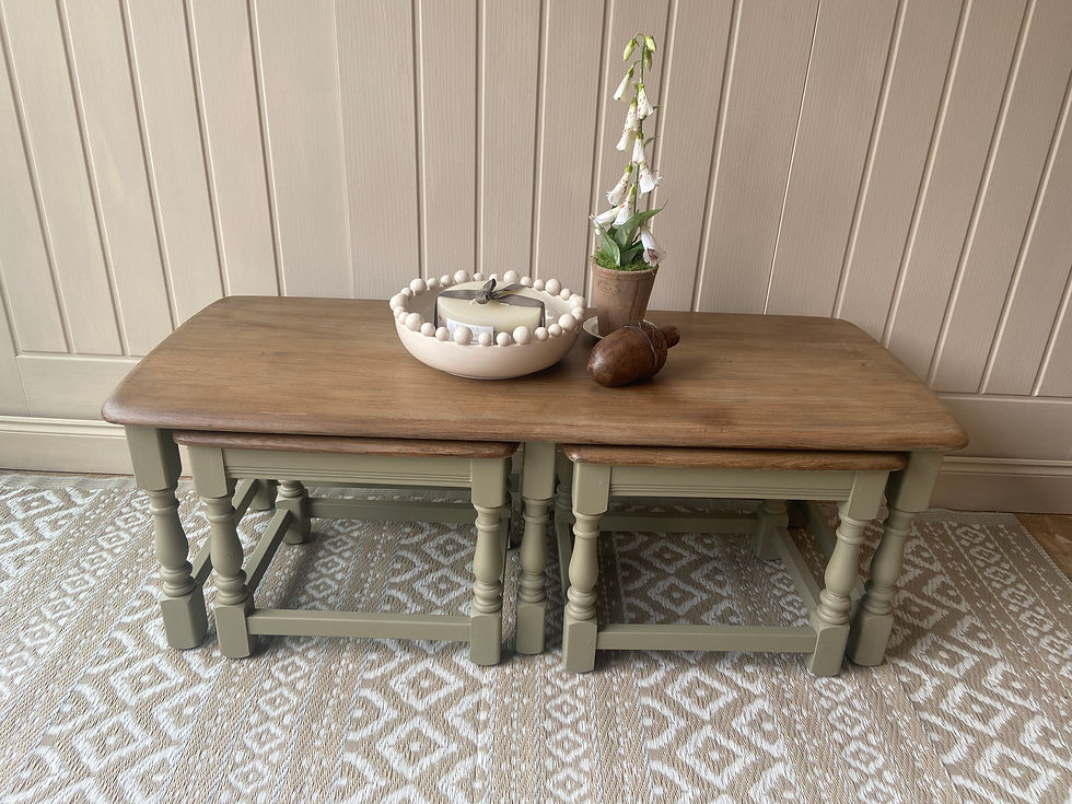 Thumbnail: Vintage Ercol Coffee Table & Nesting Tables