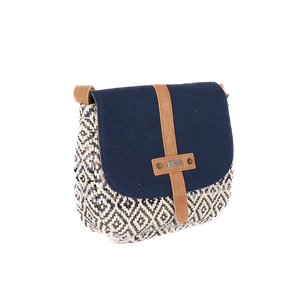 Sac bandoulière Plitvice bleu Les Tropeziennes par M.Belarbi