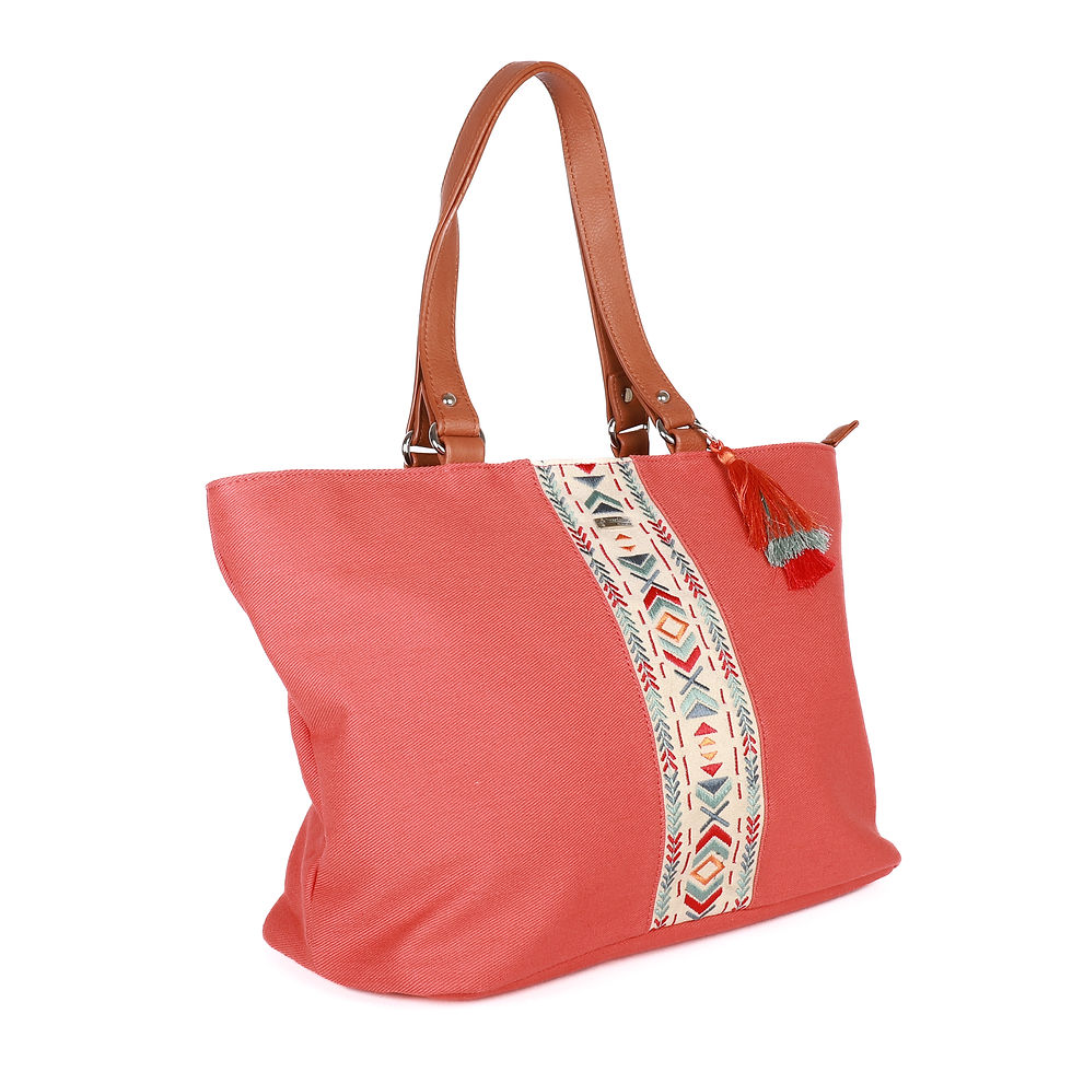 Sac à main Rondade corail Les Tropeziennes par M.Belarbi