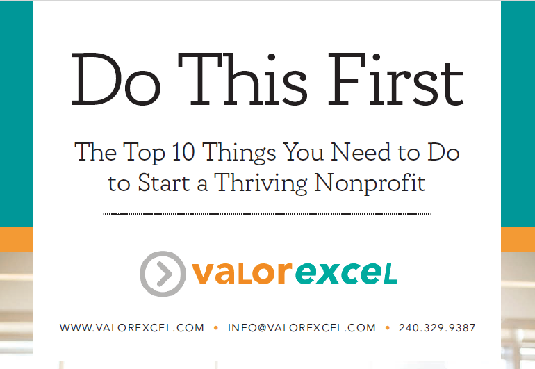 a poster that says do this first the top 10 things you need to do to start a thriving nonprofit