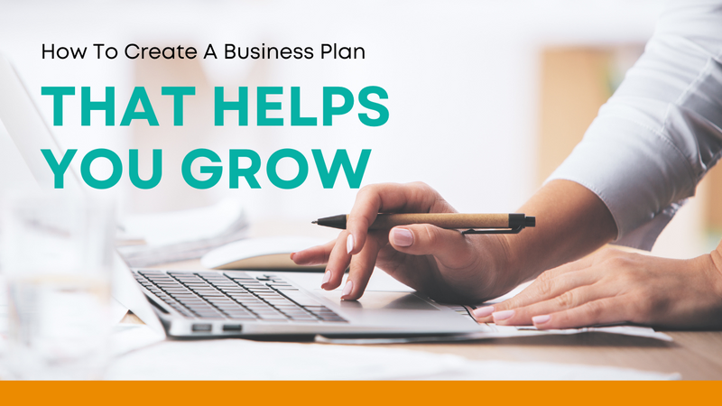 a person is typing on a laptop with the words " it helps you grow " behind them