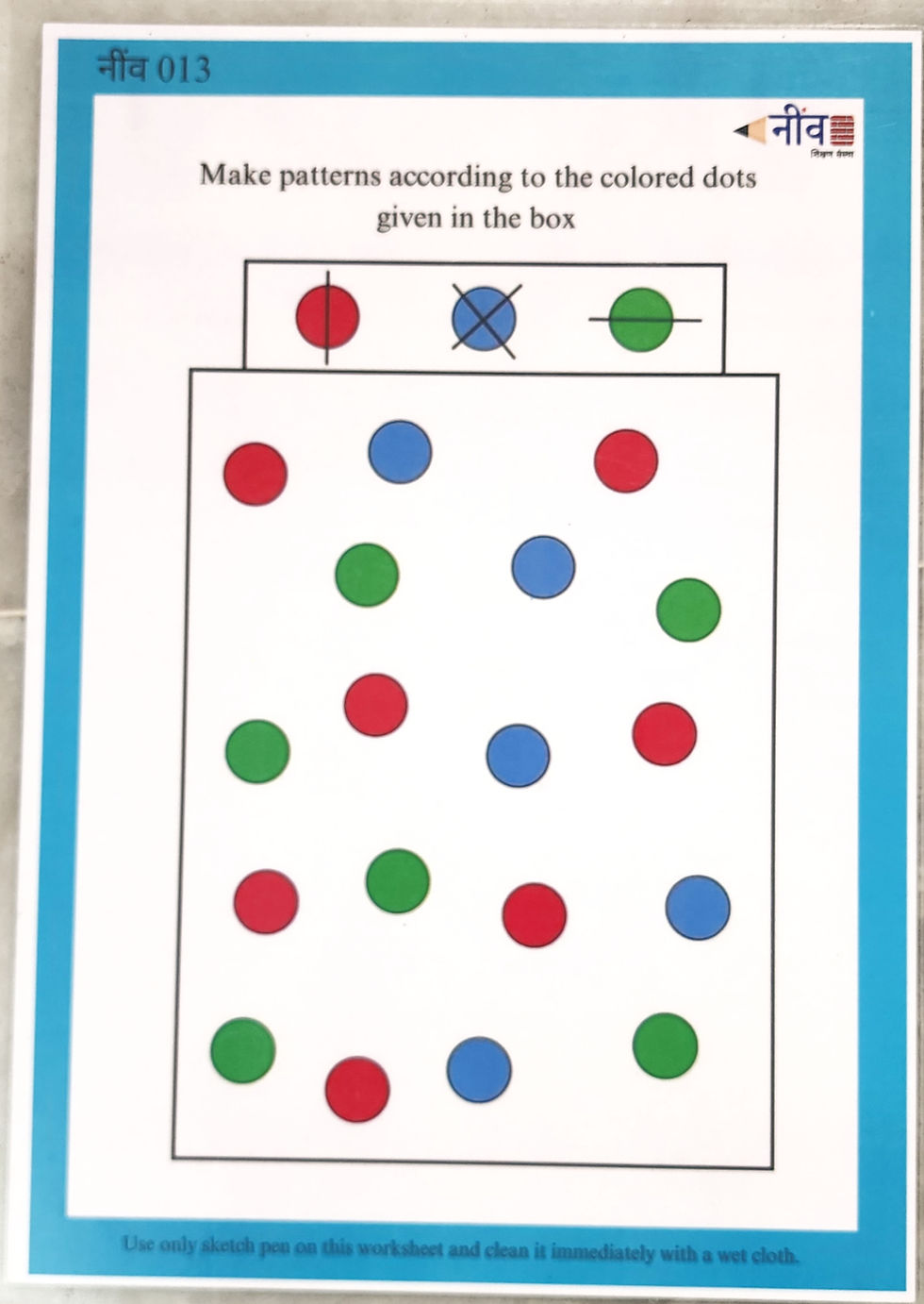 Thumbnail: English Worksheet(Blue) Large A5 Size(Set of14)