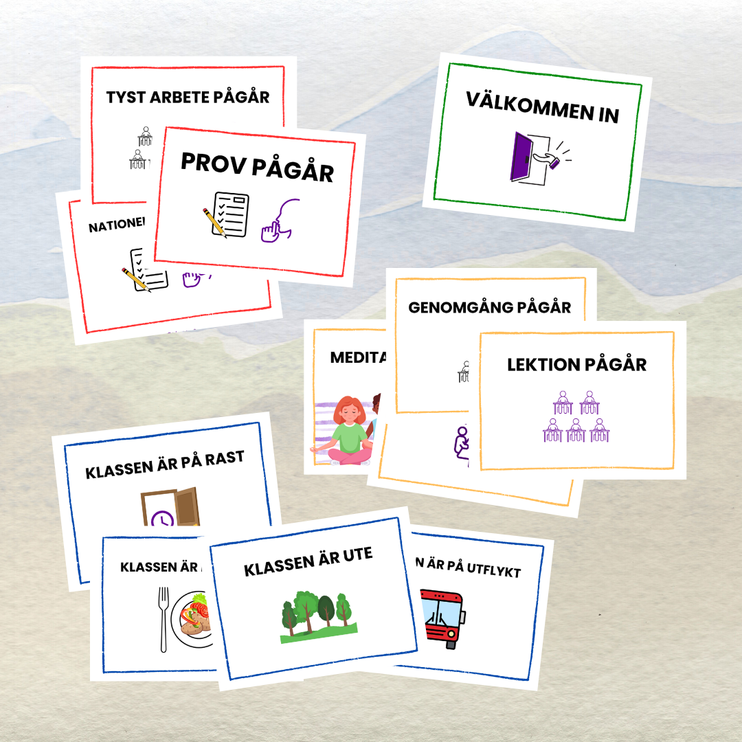 Klassrumsskyltar – Tydlig information utanför klassrummet