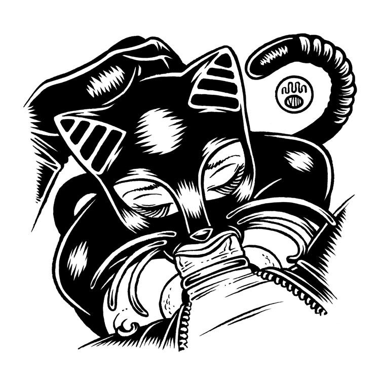 Thumbnail: FELINE: FEEDING TIME Limited Edition Metal Print