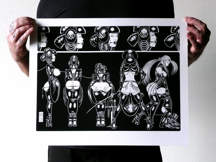 Thumbnail: CONCUBINES: LINE UP Limited Edition Print