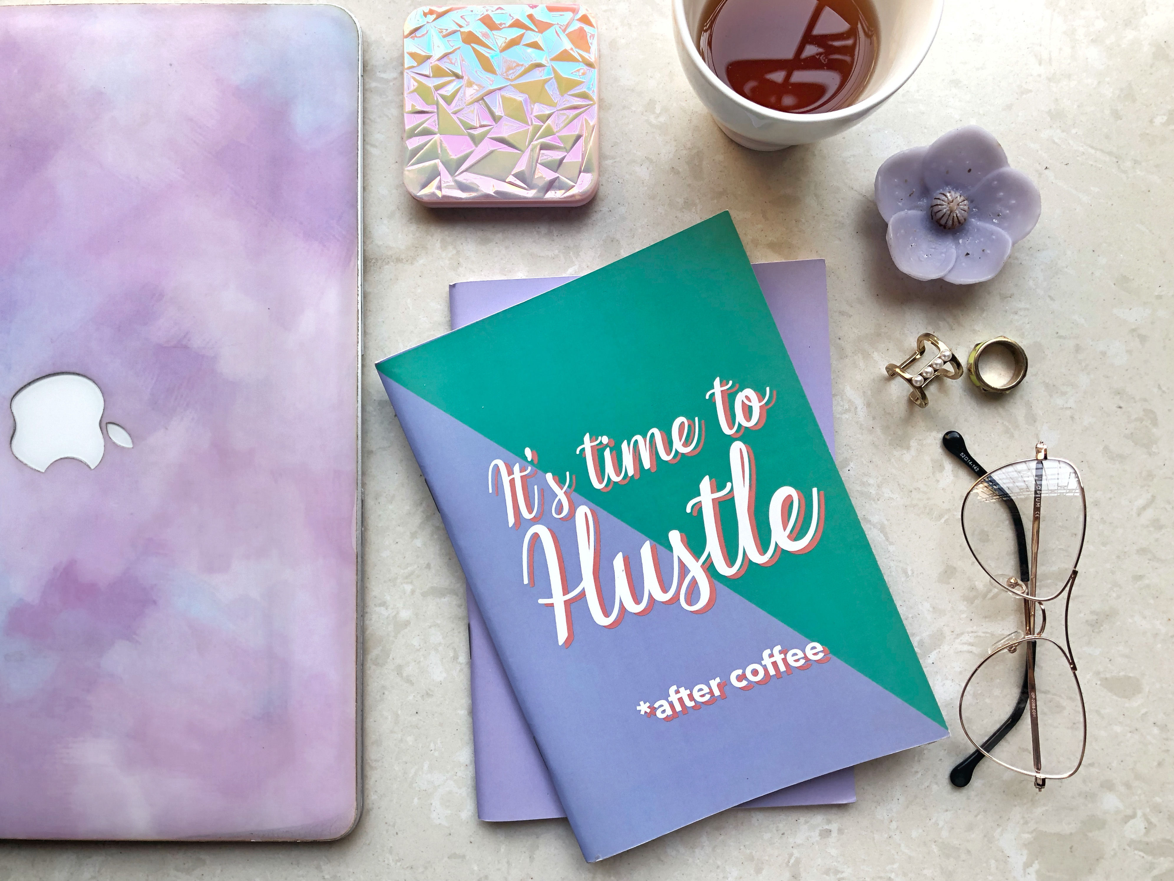 It's Time to hustle binded notebook