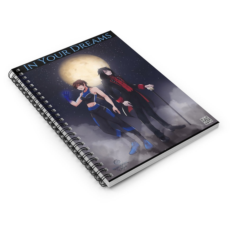 Thumbnail: Anime Inspired Xlina & Oxivius Spiral Notebook - Ruled Line
