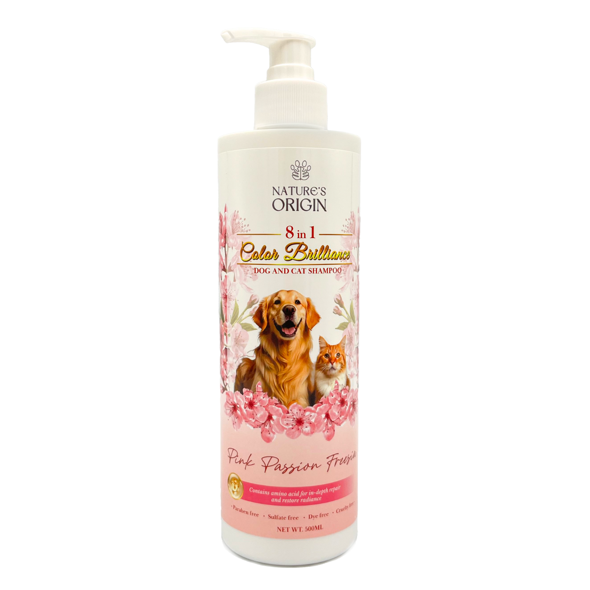 Nature’s Origin 8-in-1 Color Brilliance Dog and Cat Shampoo