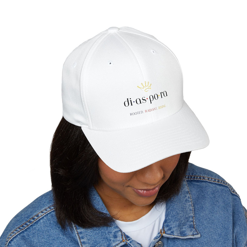Thumbnail: Diaspora Embroidered Cap - Stylish Sun Hat, Gift for Friends, Logo Hat