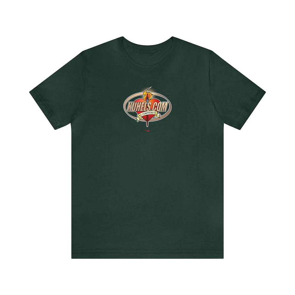 Thumbnail: kuhels.com branded heart logo 1 sided Unisex Jersey Short Sleeve Tee