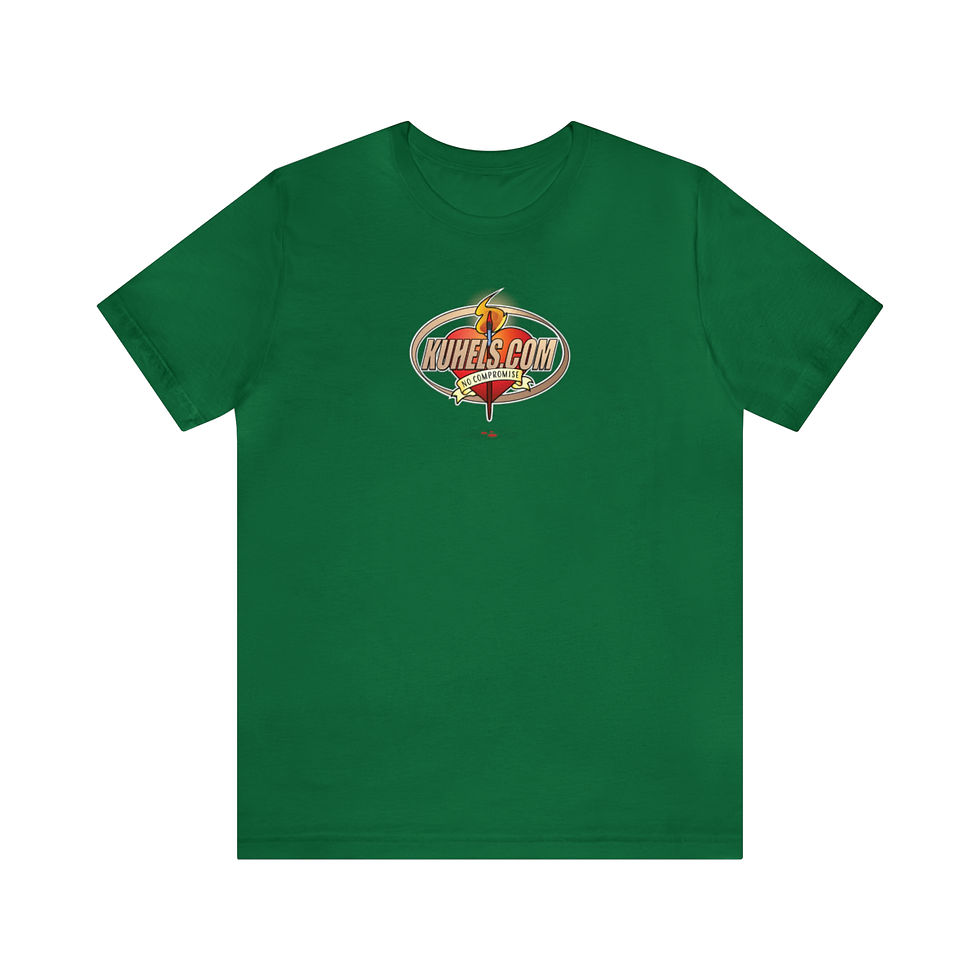 Thumbnail: kuhels.com branded heart logo 1 sided Unisex Jersey Short Sleeve Tee