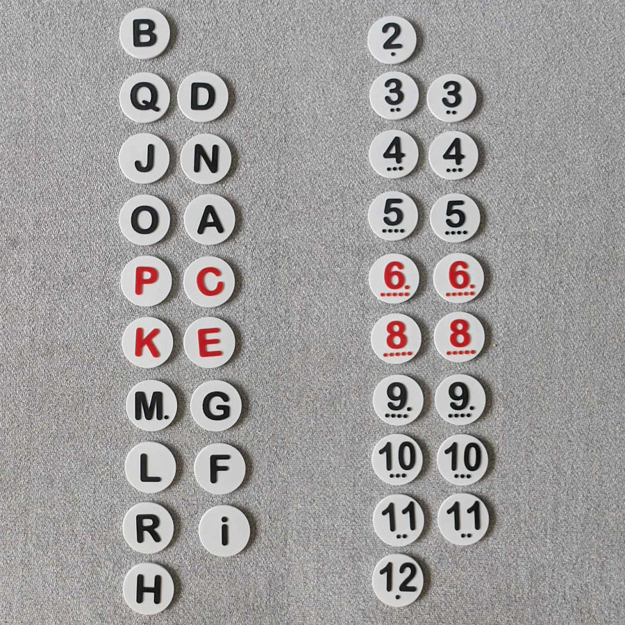Thumbnail: Numbers and Letters Tokens - Catan