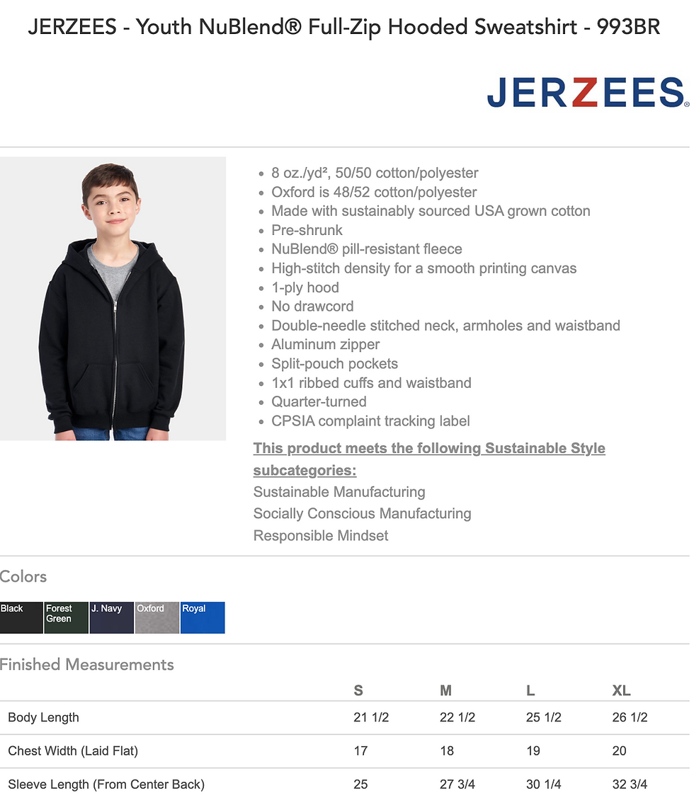 Thumbnail: Full Zip Sweatshirt-Embroidered