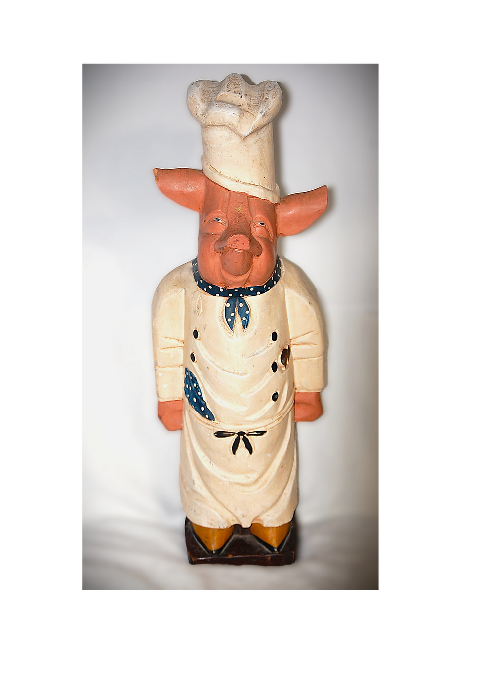 Antique (Butcher Shop/Restaurant) Wooden Pig