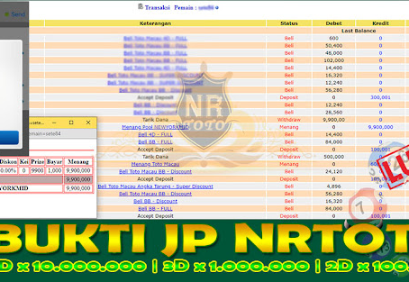 Bukti Pembayaran JP Togel NEWYORK MID 30 Agustus 2022