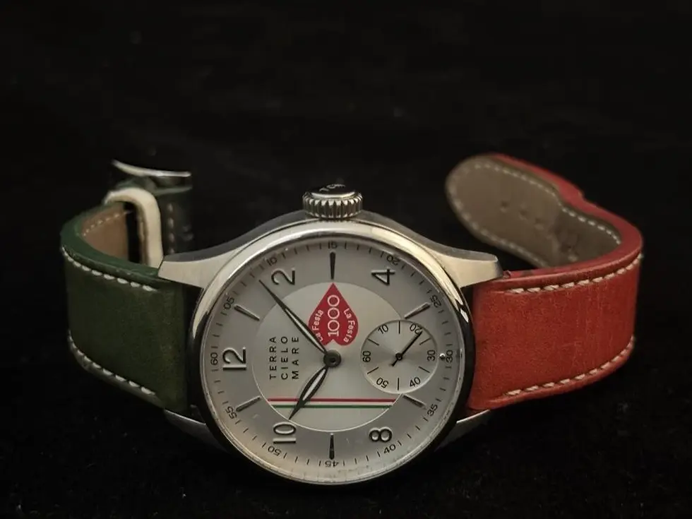 Thumbnail: Terra Cielo Mare Tricolore 1000 Miglia Italian Flag 44mm LTD Edition Manual Wind