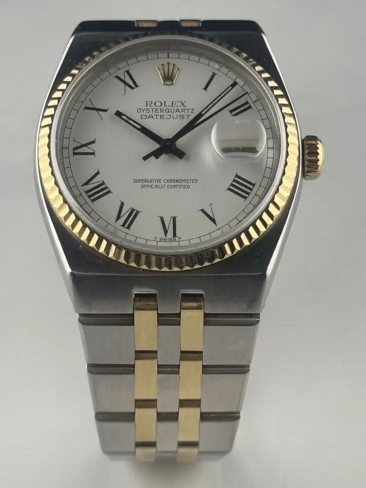 Thumbnail: ROLEX Oysterquartz 17013 36MM Steel/18K Gold Buckley Dial 36mm Excellent