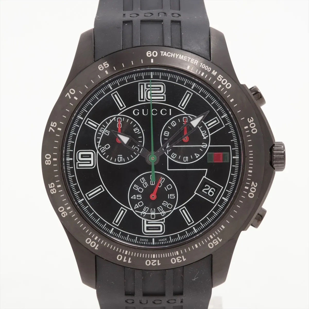 Gucci G-Timeless 126.2 Black Steel 45mm Swiss Chronograph From California