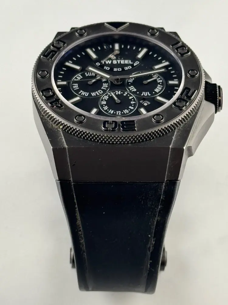 Thumbnail: TW Steel CEO CE5001 Diver 48mm Automatic Titanium Watch Box Papers