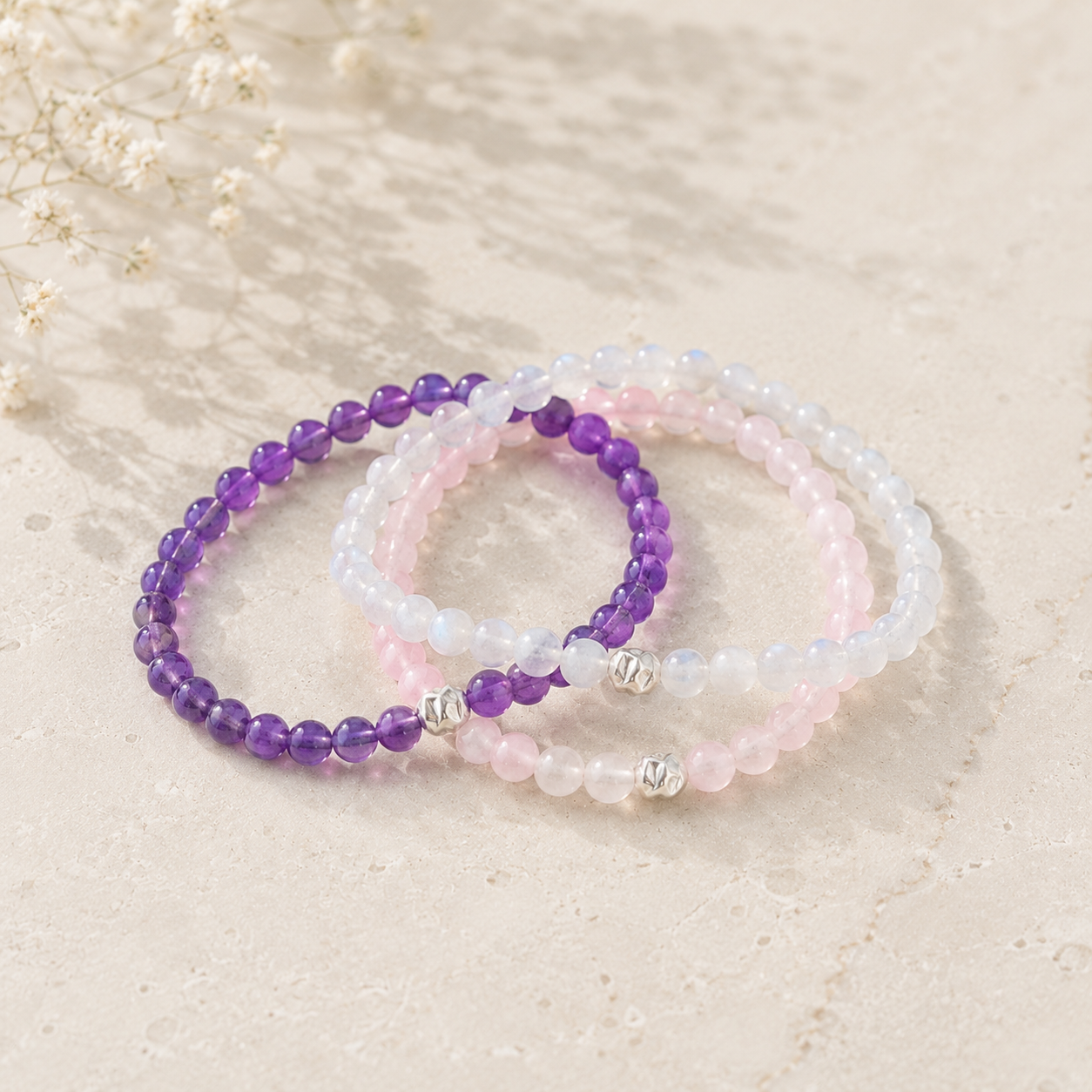 Amethyst Gemstone Bracelet
