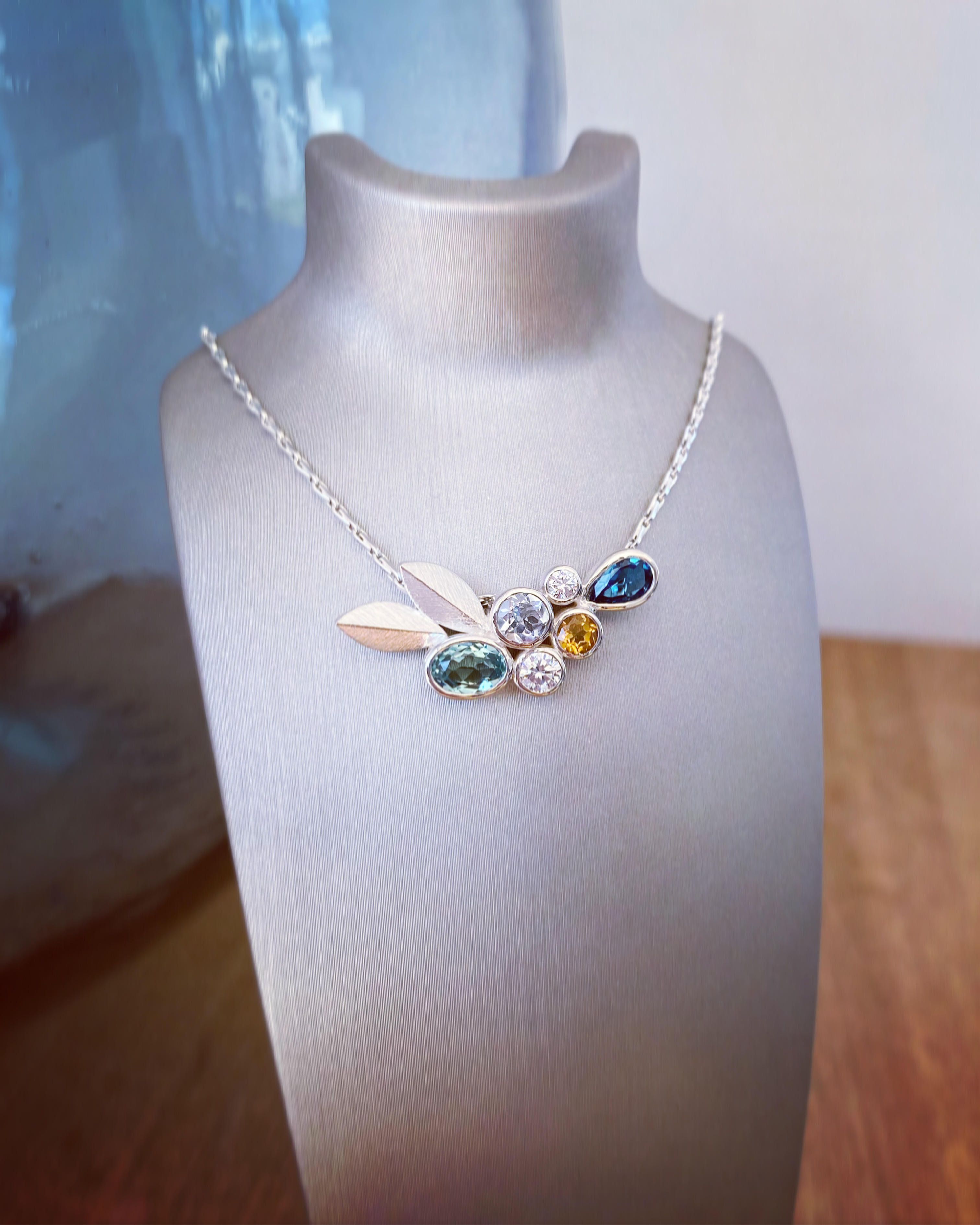 Ellipsen-Cluster-Halskette