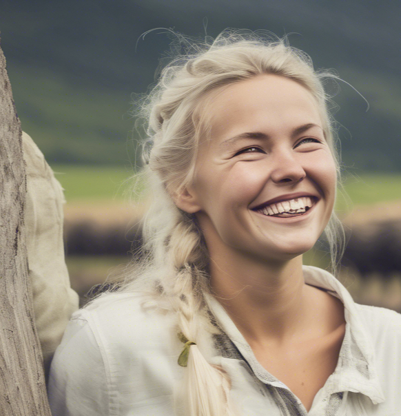 WHITE HAPPY WOMEN FROM NORWAY SHE IS ALSO A FARMER WHIT BLON HAIR AND SHE IS SMILLING BIG .jpg
