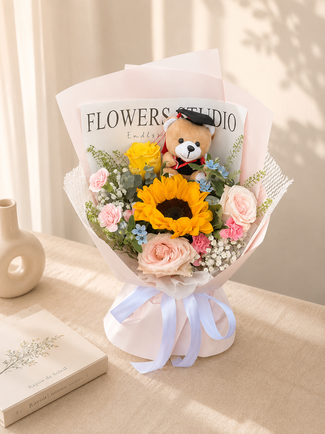 Pink Graduation Bear