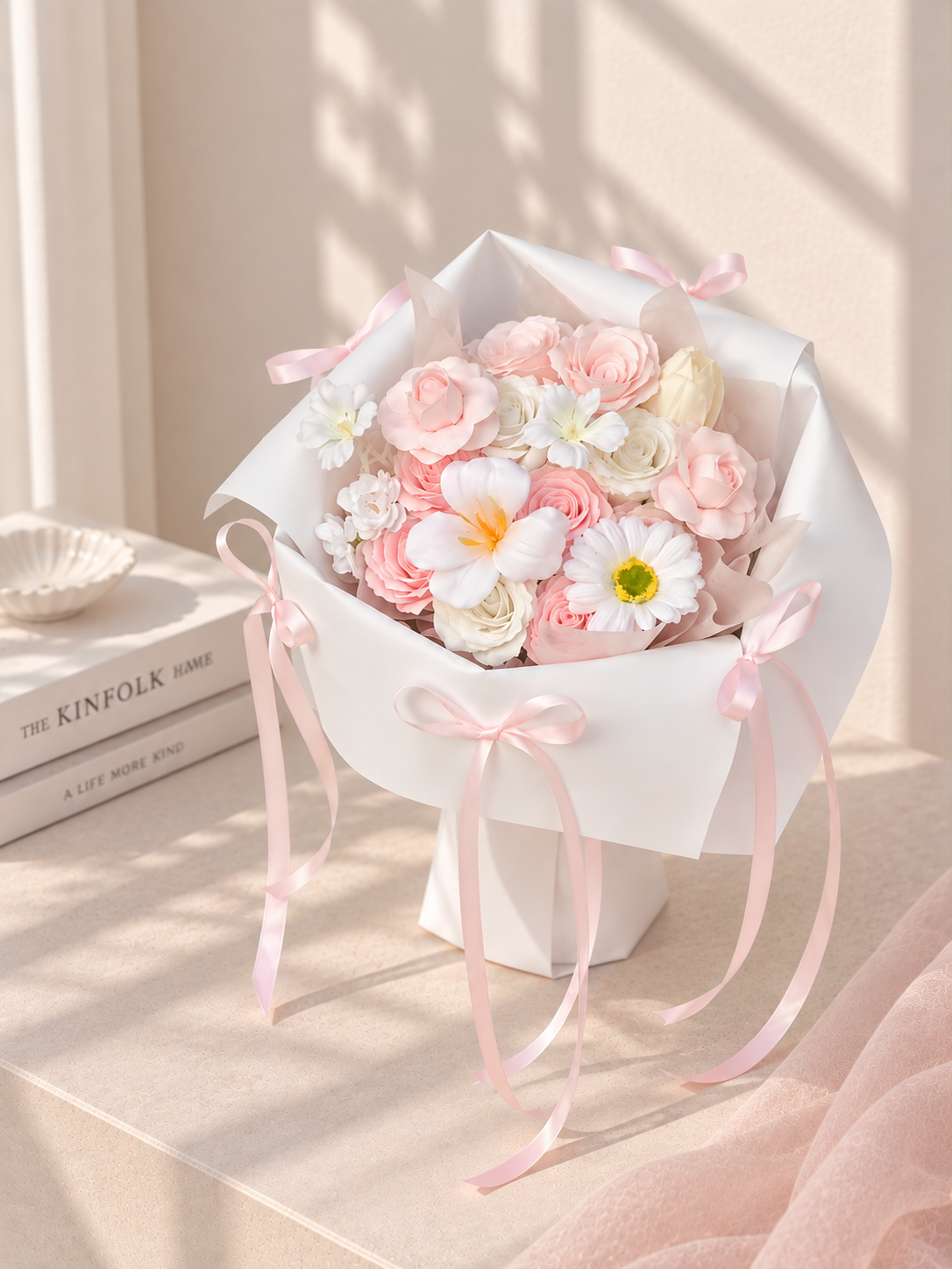 Fairy Pink & White