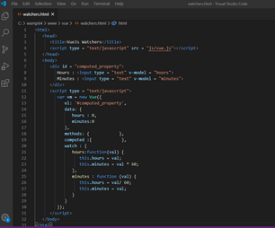 Vue.js Watchers and Binding