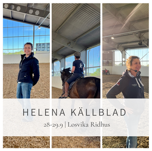 Dressyrkurs med Helena Källblad 28-29.9