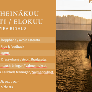 Detta händer i Ridhuset i juli & augusti