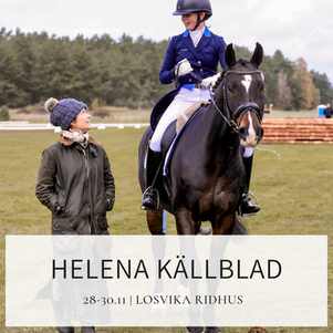Träna dressyr för Helena Källblad 28-30.11
