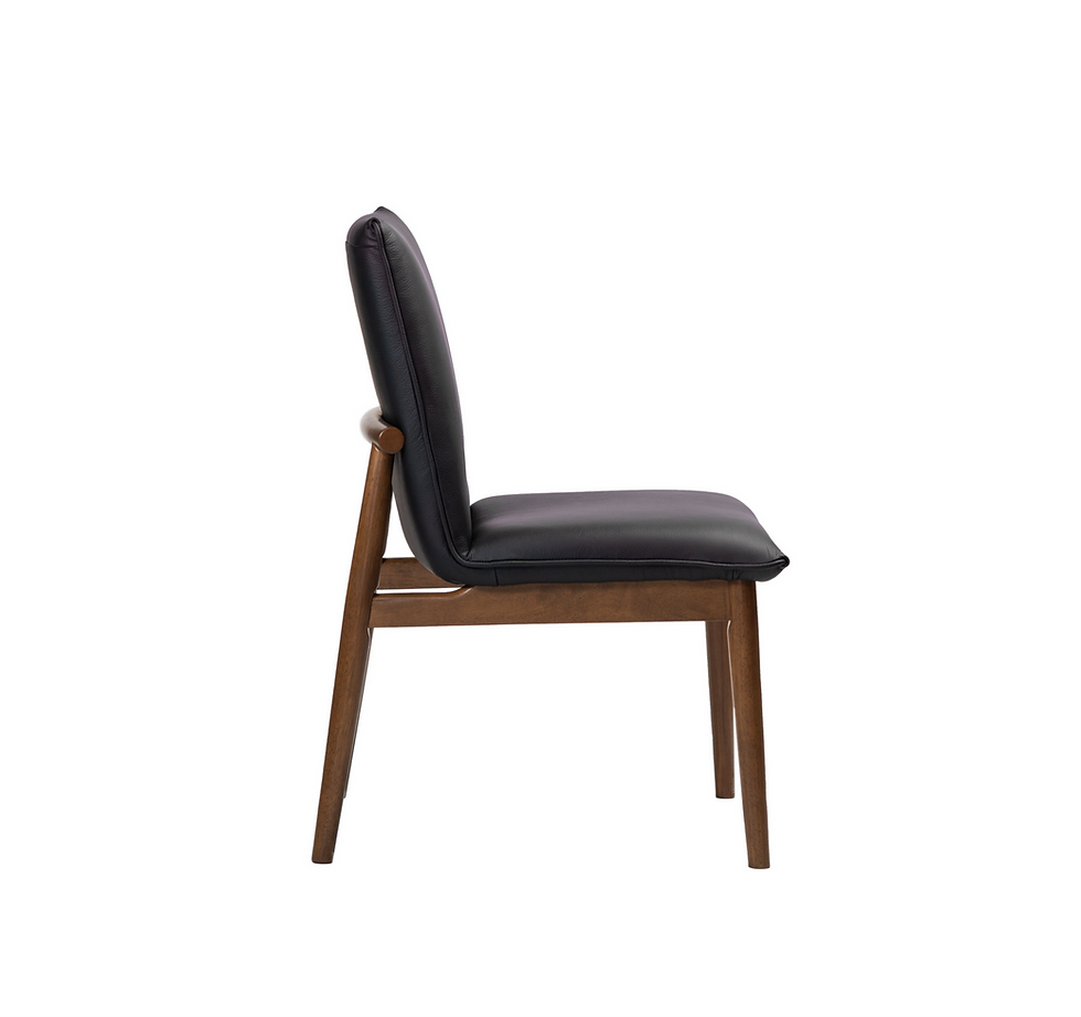 Thumbnail: Byron Dining Chair - Black Leather