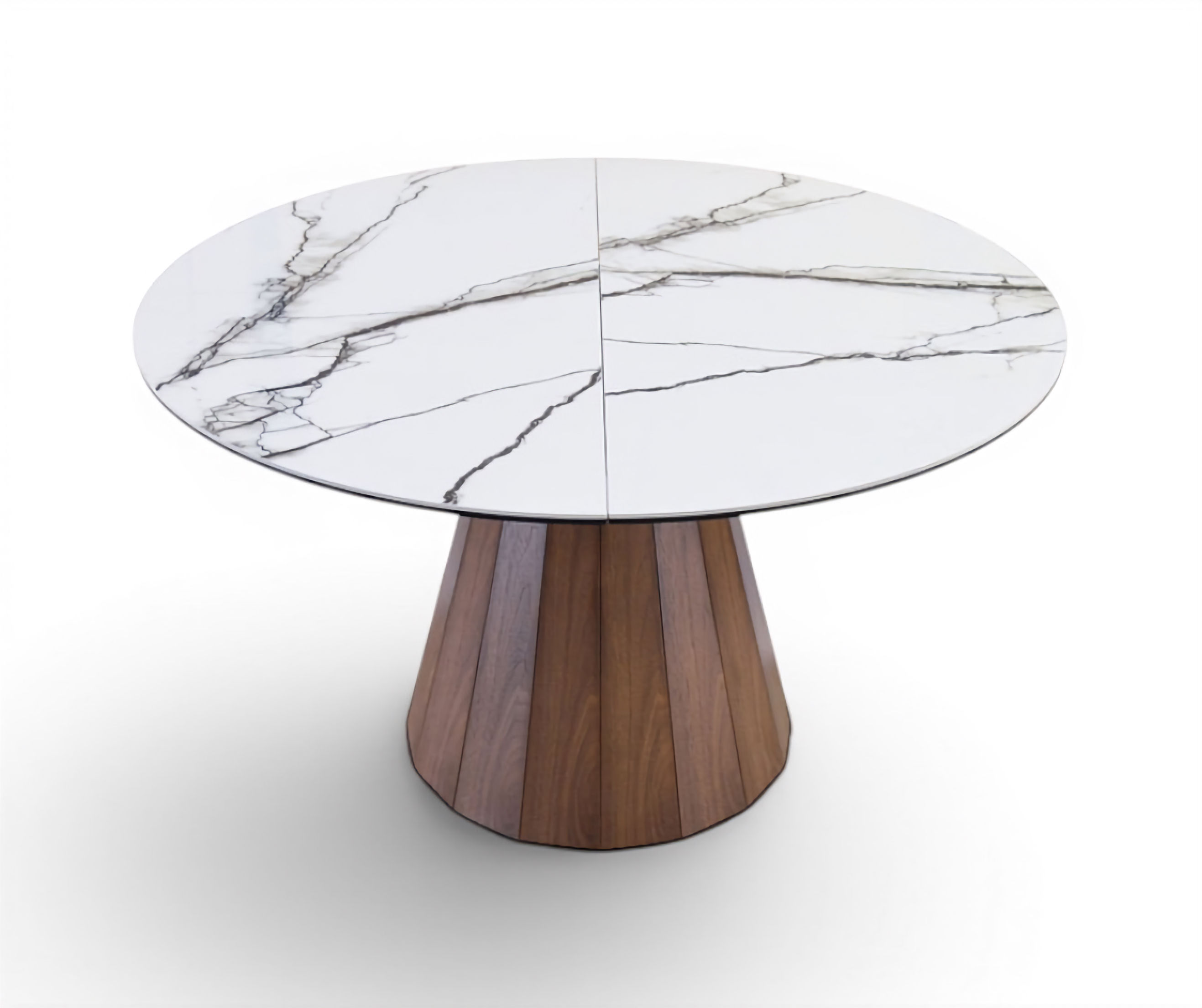 Ciro Extension Dining Table - Lightening White