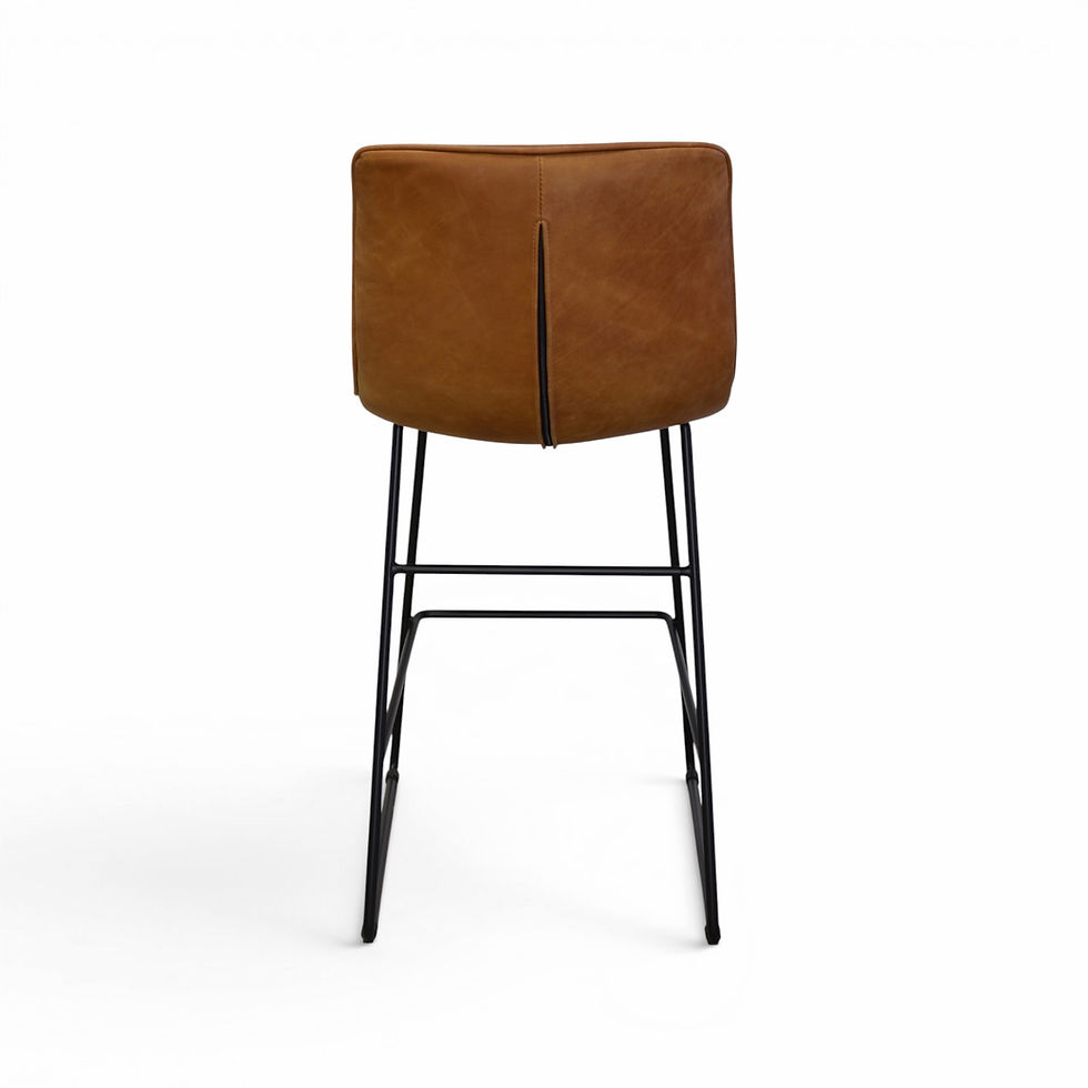 Thumbnail: Bennett Counter Stool - Tan Leather