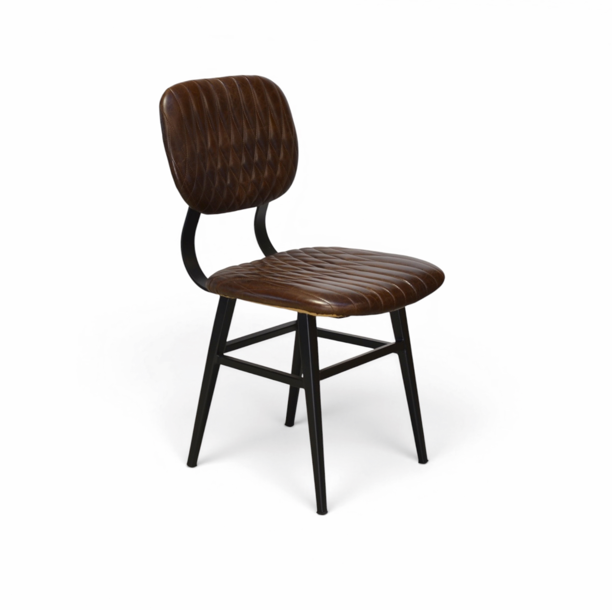 Bailey Dining Chair - Brown Leather
