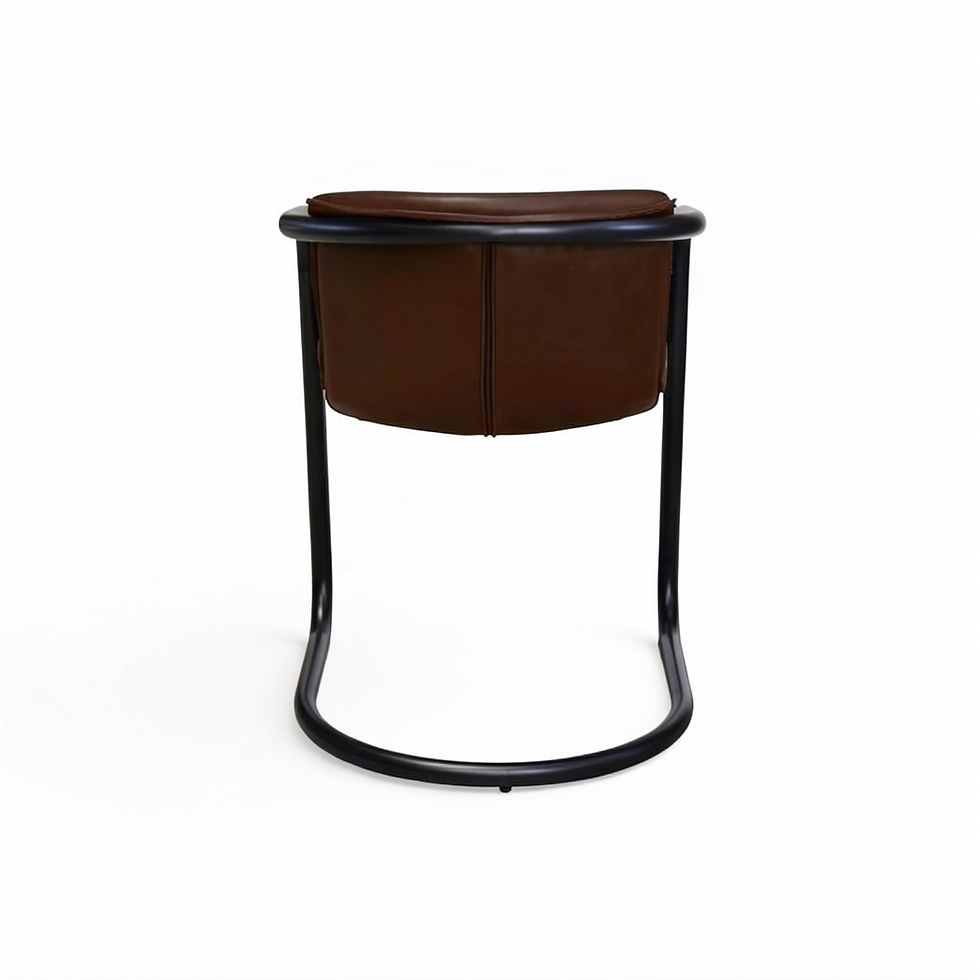 Thumbnail: Hugo Dining Chair - Brown Leather