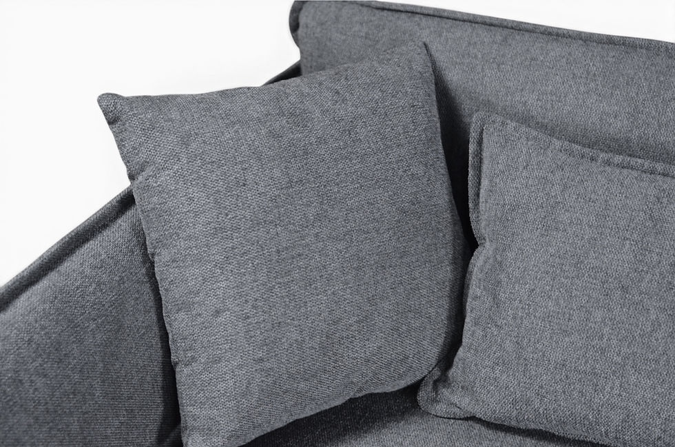 Thumbnail: Logan Fabric Sofa - Dark Grey
