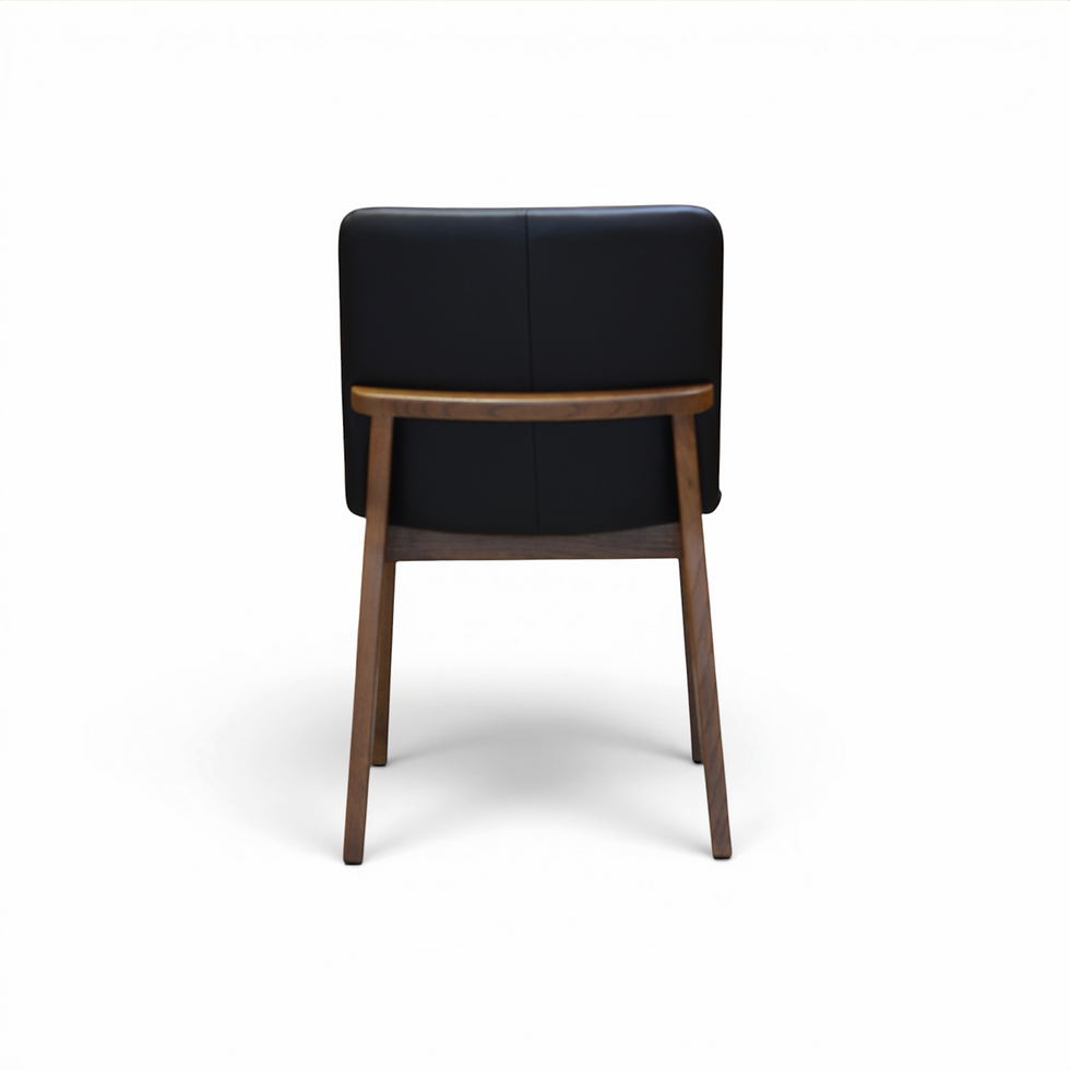 Thumbnail: Niko Dining Chair - Black Leather
