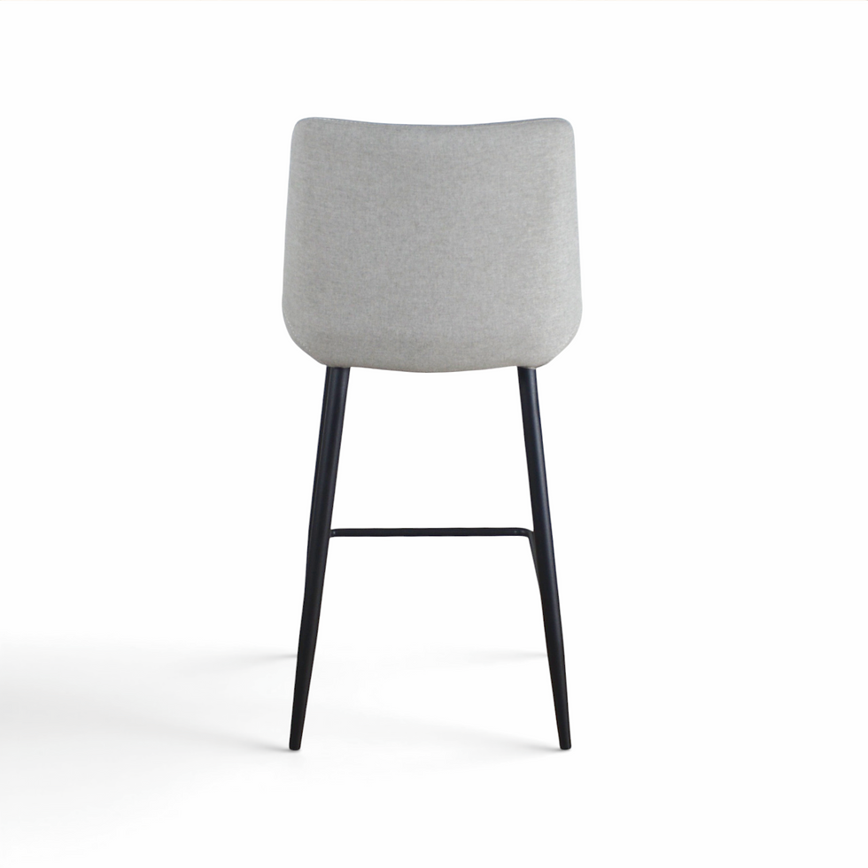 Thumbnail: Ellie Counter Stool - Light Grey Fabric