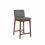Thumbnail: Niko Counter Stool - Grey Leather