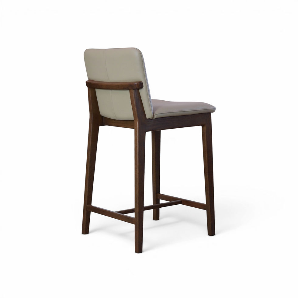 Thumbnail: Niko Counter Stool - Beige Leather