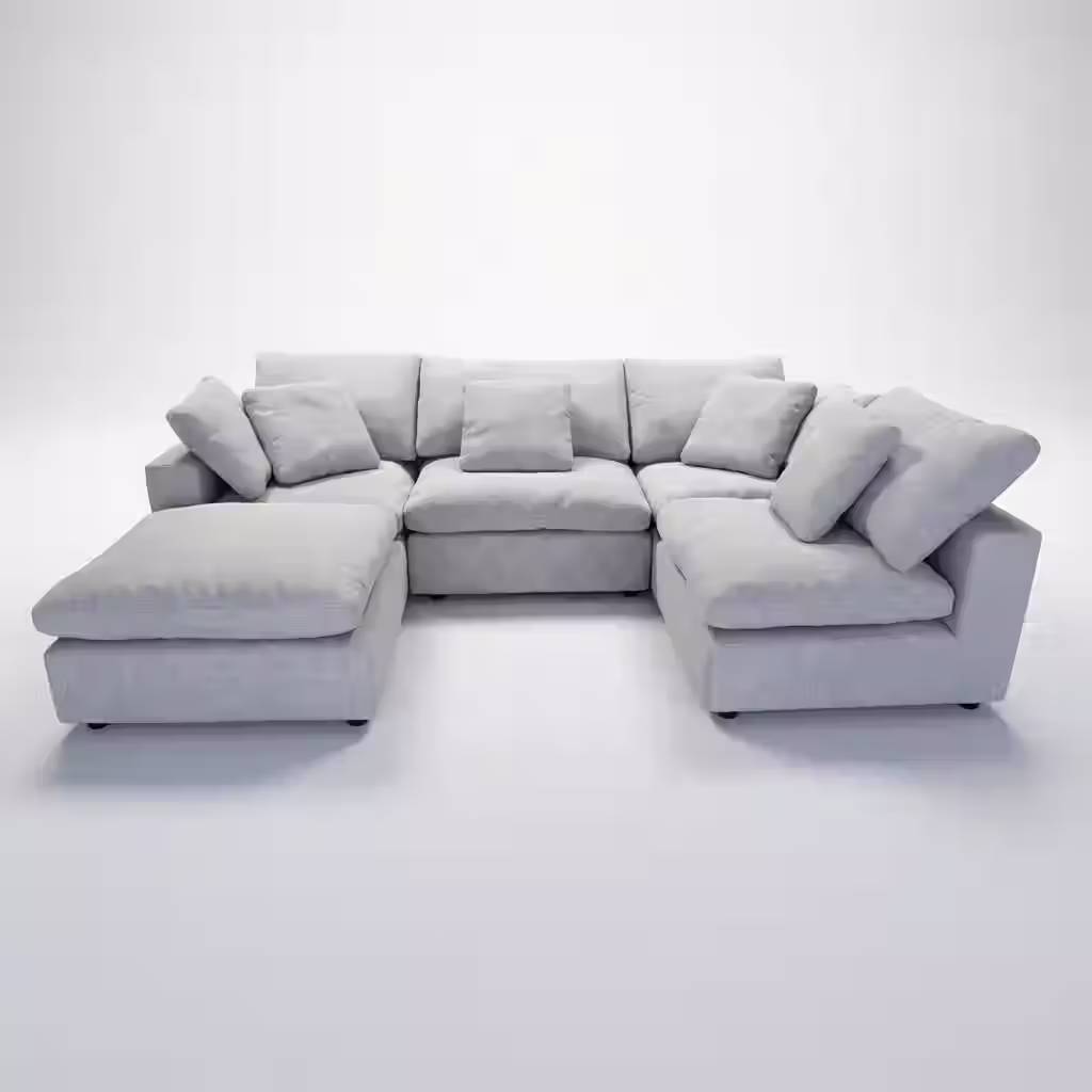 Willow Modular Sectional - Heather Grey