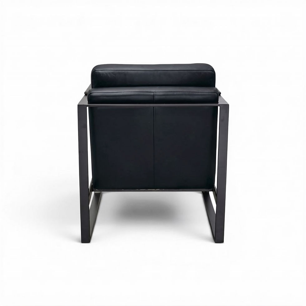Thumbnail: Emery Armchair - Black Leather