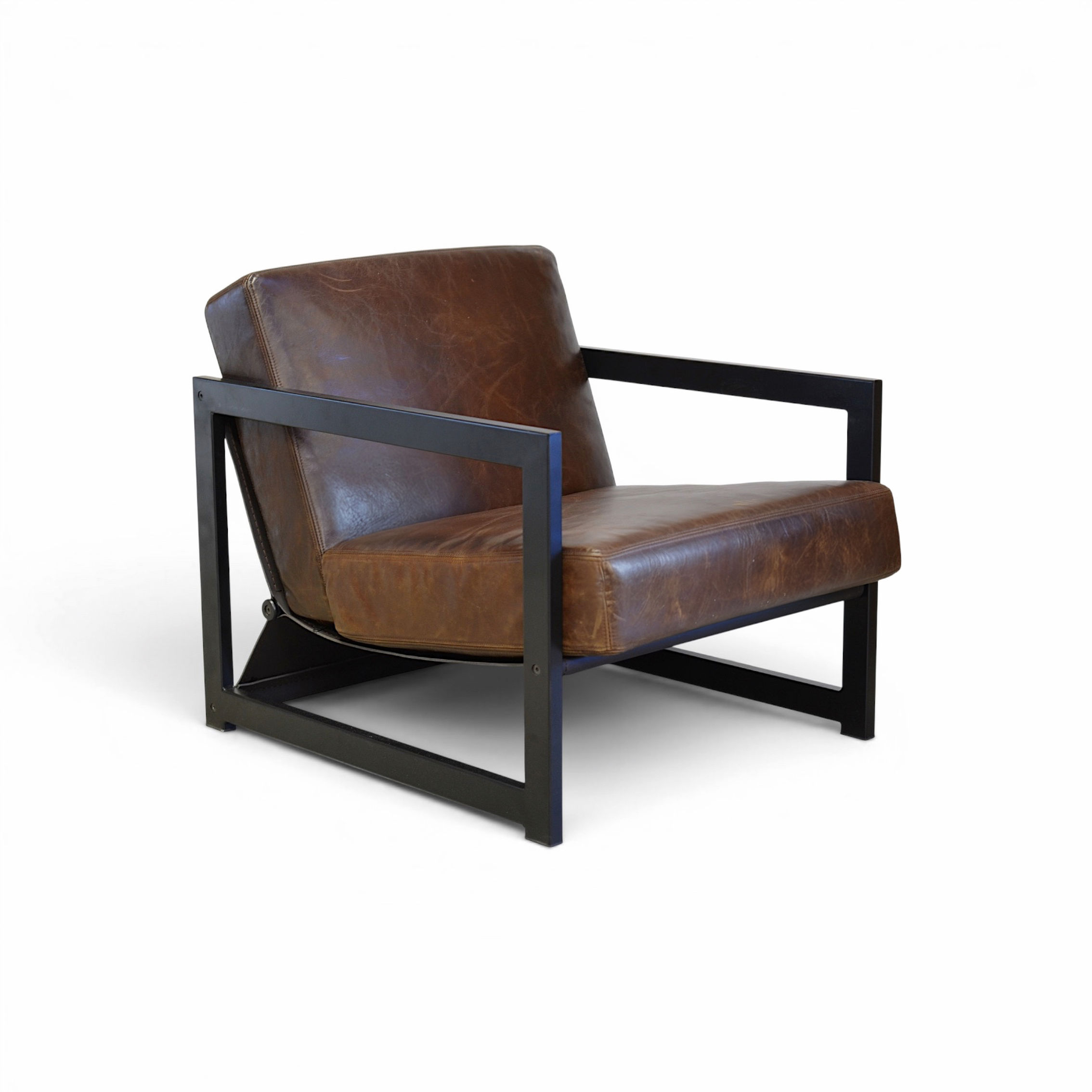 Winston Armchair - Brown Leather