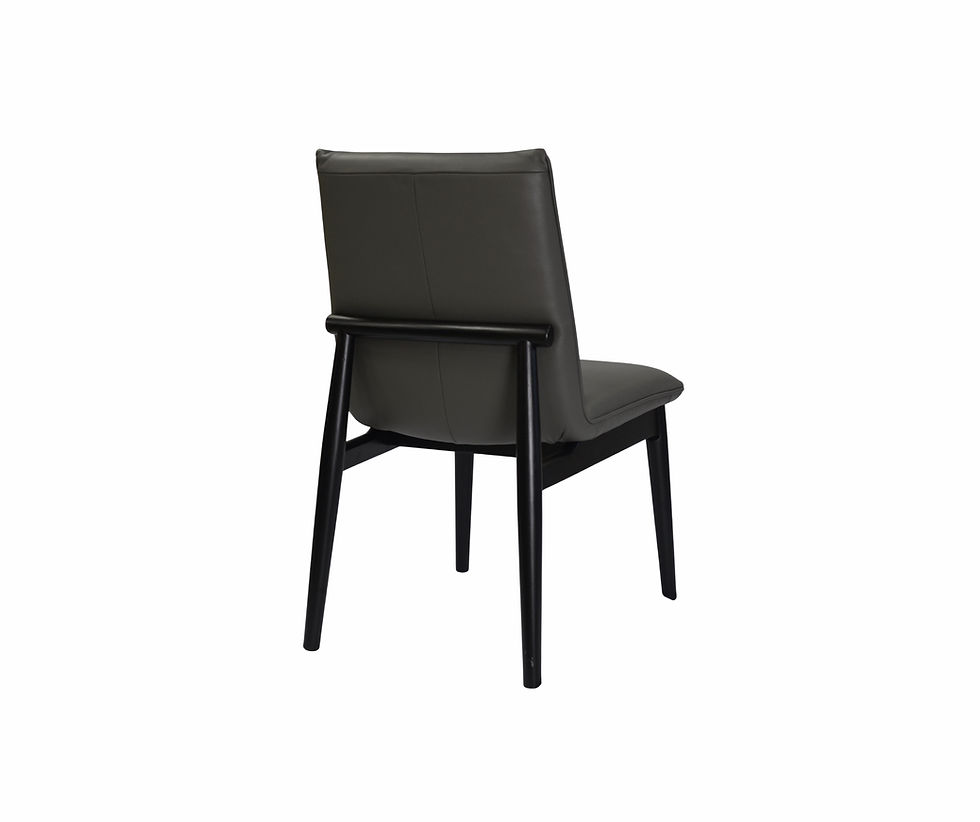 Thumbnail: Byron Dining Chair - Grey Leather