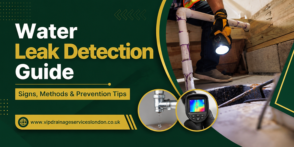 Water Leak Detection - Vip Drainage Services London