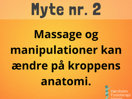 Hvad sker der, når man får massage og manipulationer?