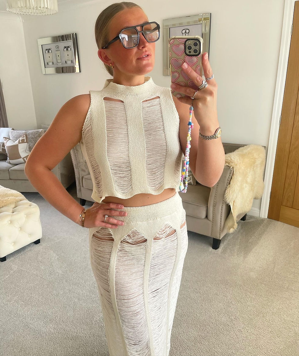 Thumbnail: CREAM Laced Beach Cover Up