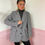 Thumbnail: Oversized Structured Grey Blazer 